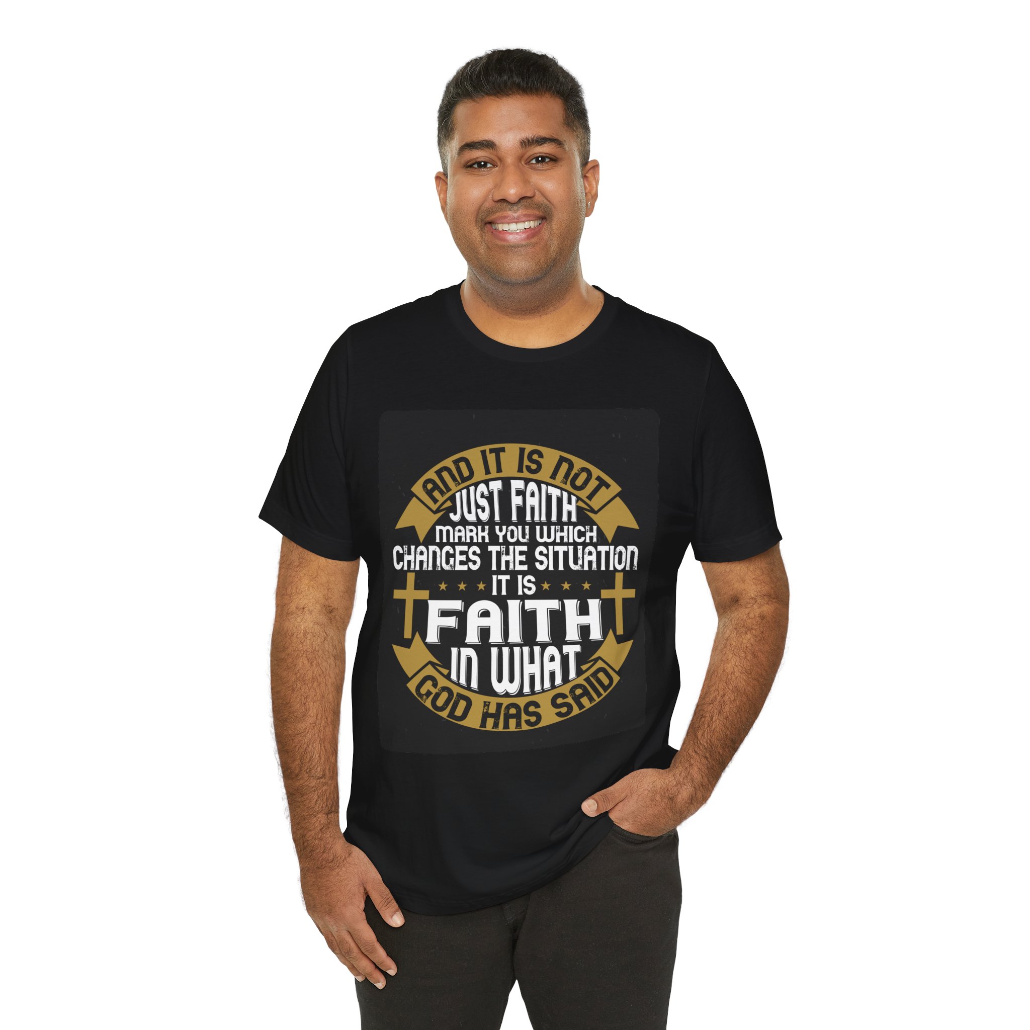 Faith Typographic Crosses T-Shirt | Christian Scripture Tee - Image 14