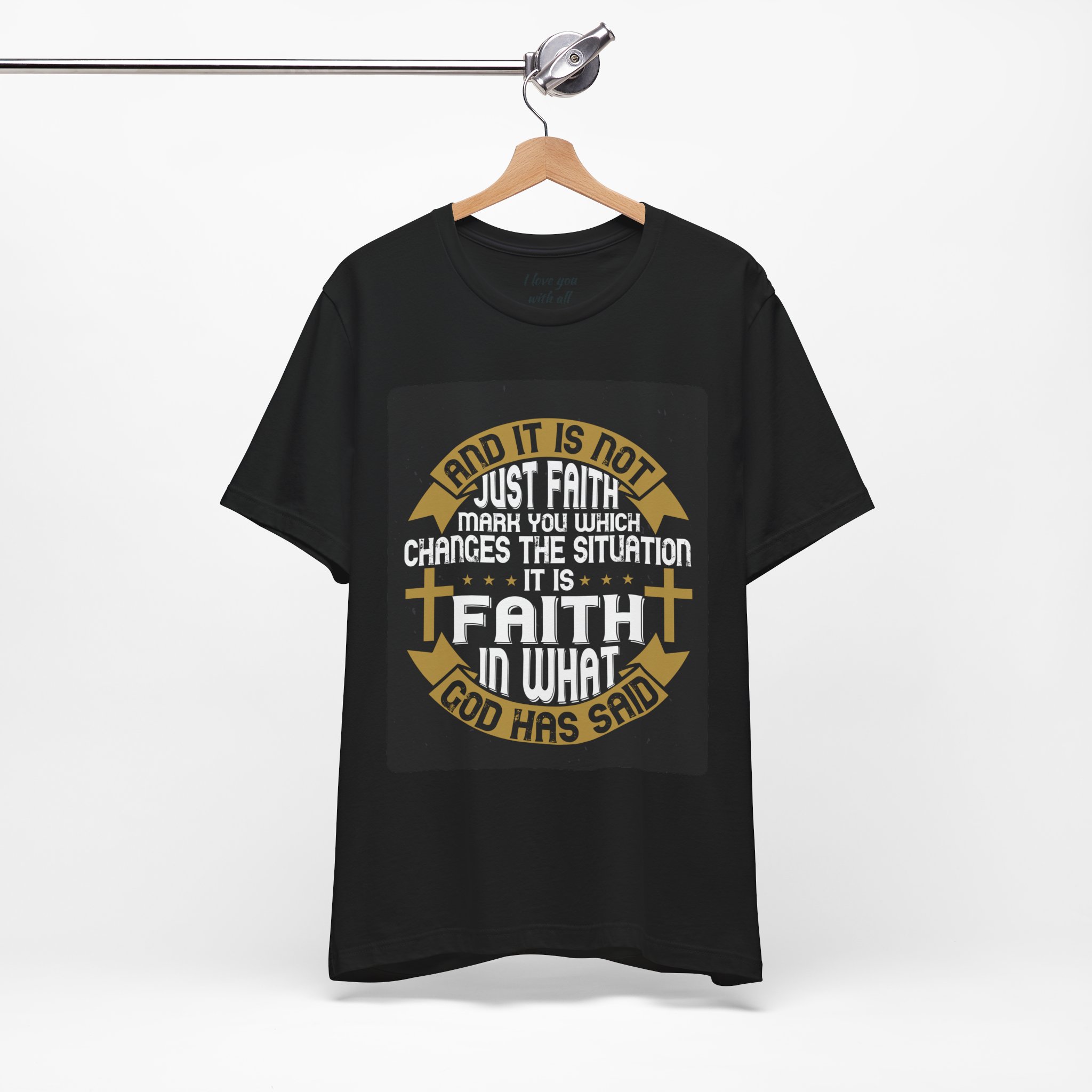 Faith Typographic Crosses T-Shirt | Christian Scripture Tee - Image 6