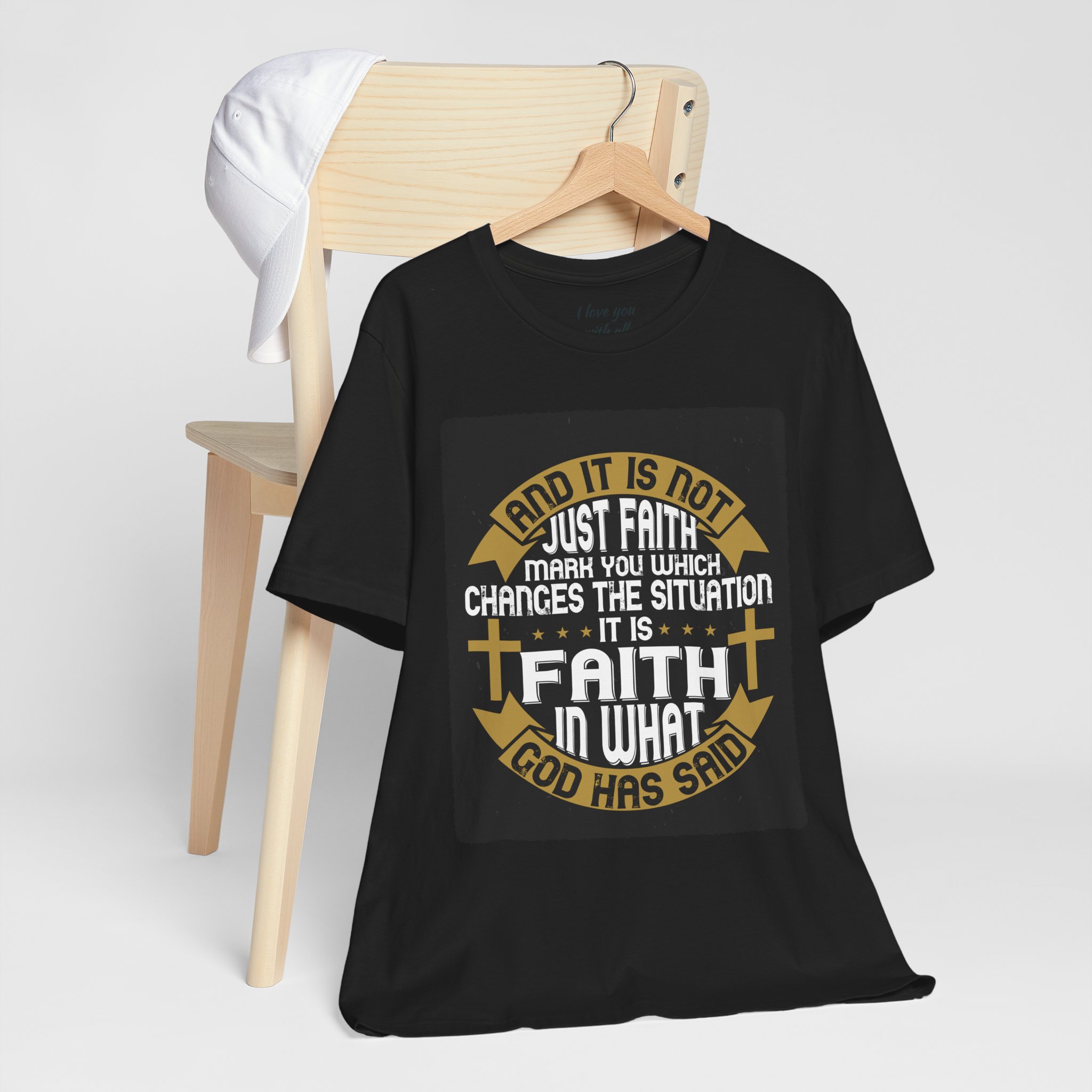 Faith Typographic Crosses T-Shirt | Christian Scripture Tee - Image 7