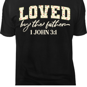 Blessed and Chosen T-Shirt — Floral Christian Faith Tee (Ephesians 1:3-4)