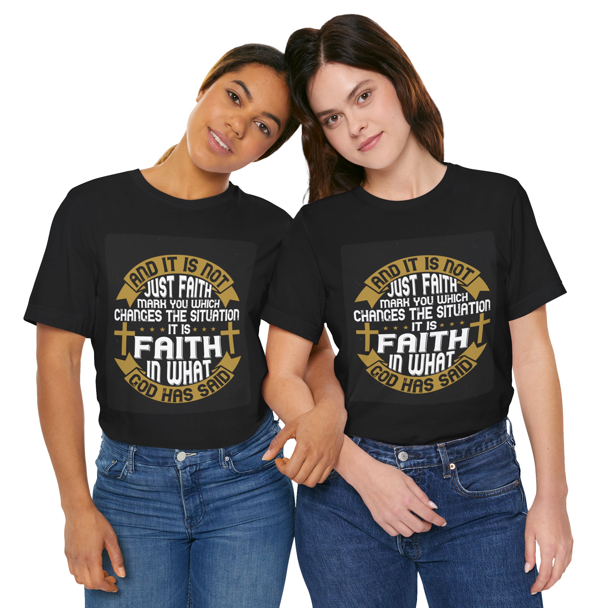 Faith Typographic Crosses T-Shirt | Christian Scripture Tee - Image 24