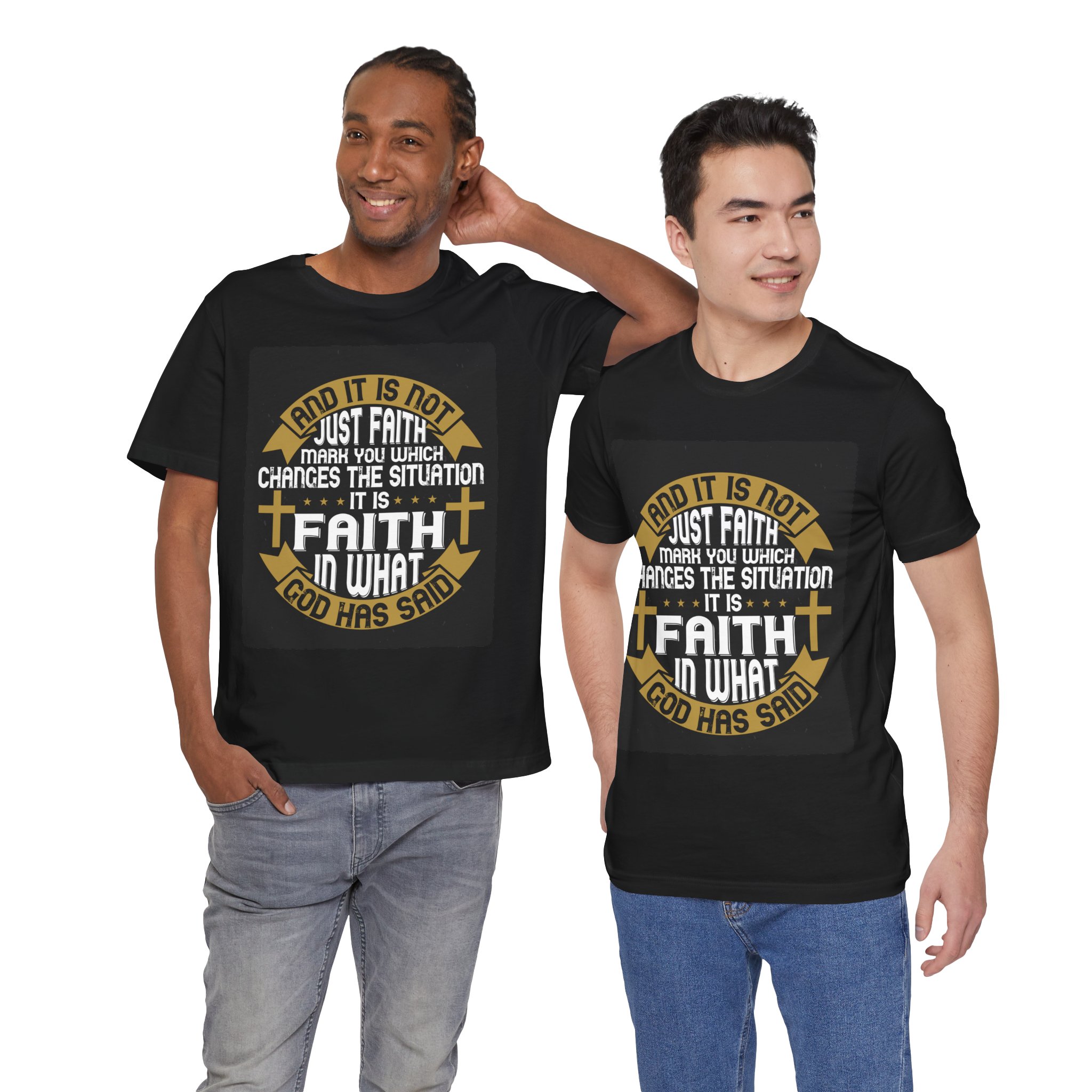 Faith Typographic Crosses T-Shirt | Christian Scripture Tee - Image 26