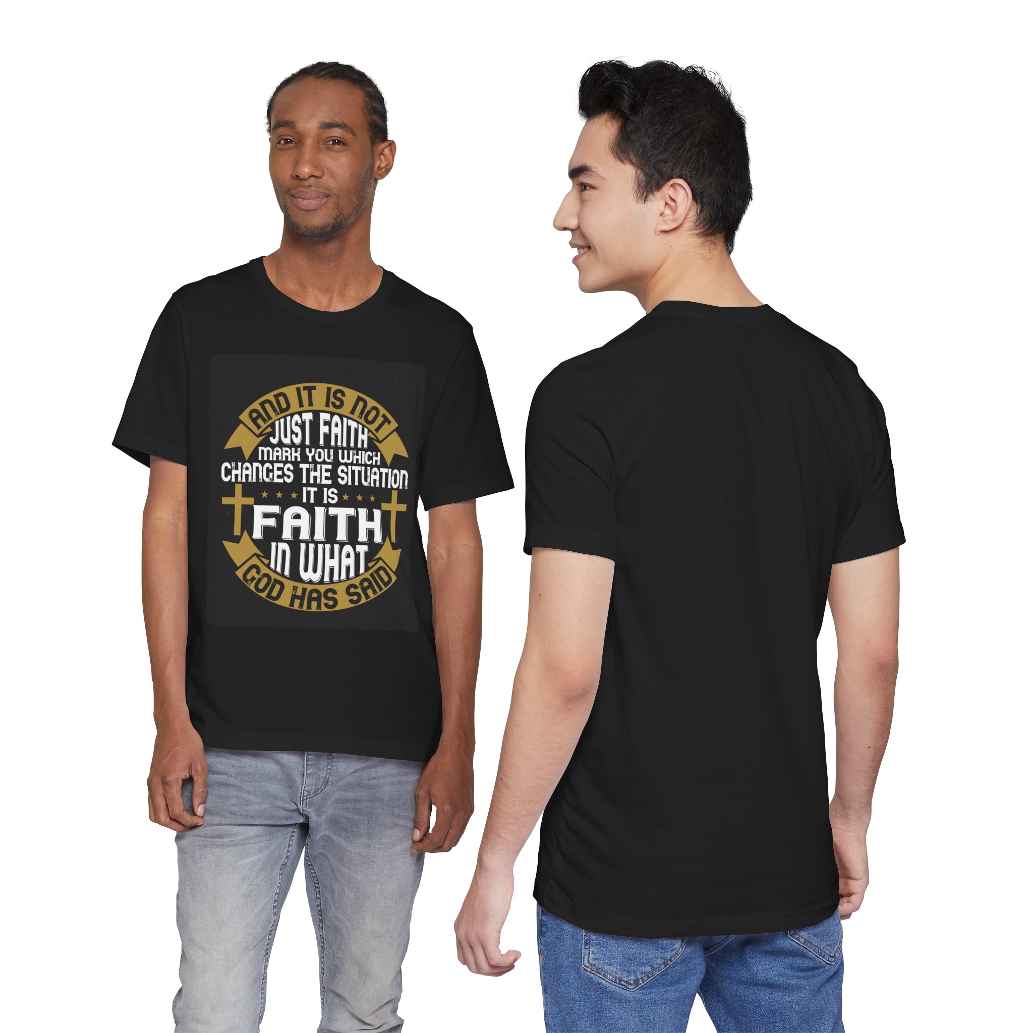 Faith Typographic Crosses T-Shirt | Christian Scripture Tee - Image 23