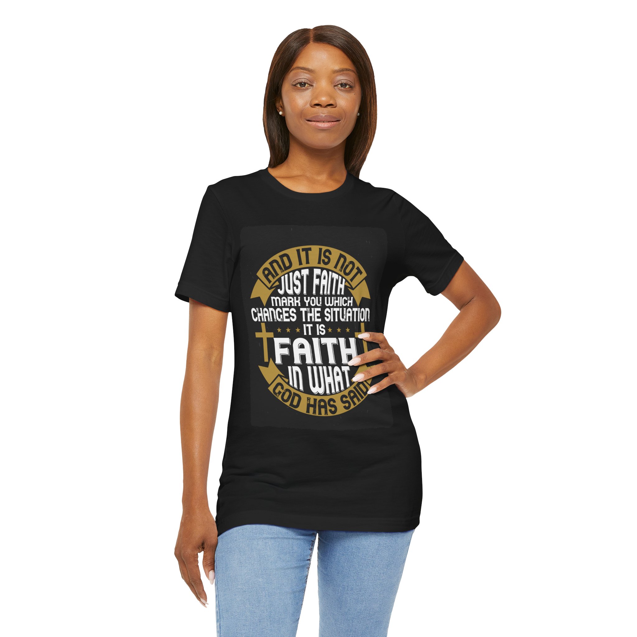 Faith Typographic Crosses T-Shirt | Christian Scripture Tee - Image 20